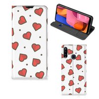 Samsung Galaxy A20s Hoesje met Magneet Hearts