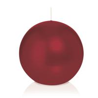 Trend Candles Bolkaars glad - bordeaux rood - 8 cm - 25 branduren - ronde kaarsen