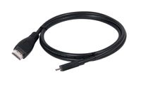 club3D CAC-1351 HDMI-kabel HDMI Aansluitkabel HDMI-micro-D-stekker, HDMI-A-stekker 1.00 m Zwart 4K UHD - thumbnail