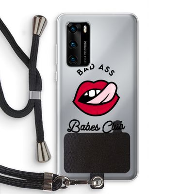Badass Babes Club: Huawei P40 Transparant Hoesje met koord