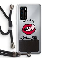Badass Babes Club: Huawei P40 Transparant Hoesje met koord