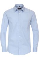 Redmond Modern Fit Overhemd lichtblauw, Effen - thumbnail