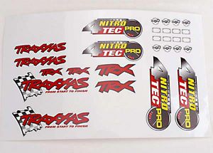 Decal sheet, nitro 4-tec pro