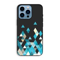 Gekleurde driehoekjes blauw: iPhone 13 Pro Max Biologisch afbreekbaar hoesje