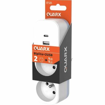 2-voudige Stekkerdoos met Schakelaar QUARX 3680 W
