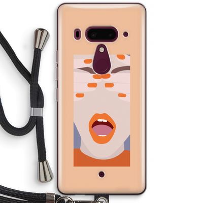 Surprise: HTC U12+ Transparant Hoesje met koord