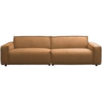 Leen Bakker - Bank Brooklyn 3-zits - Soop - Terra - Stof - Oranje#Bruin - 101x270x76 Cm