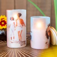 Glazen Kaarshouders groot - Set van 2