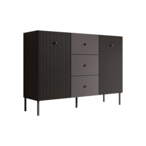 Meubella Dressoir Vermont - Antraciet - 135 cm