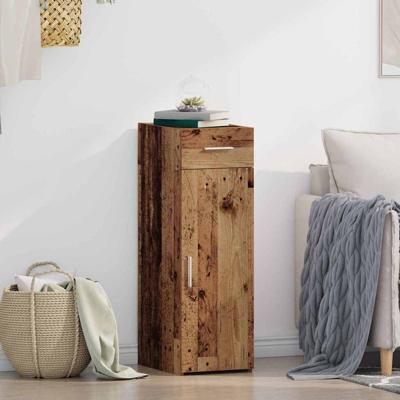 Dressoir met lade Oud hout 30 x 42.5 x 93 cm Bewerkt hout