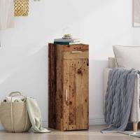 Dressoir met lade Oud hout 30 x 42.5 x 93 cm Bewerkt hout