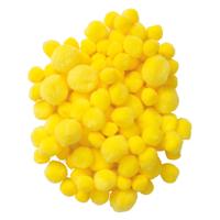 Colorations - pom poms geel, 100st.
