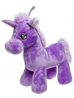 LG-Imports Knuffel eenhoorn paars 23 cm - thumbnail