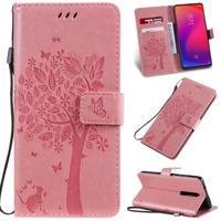 Boom & kat patroon gedrukt afdrukken horizontale Flip PU lederen draagtas met houder & kaartsleuven & portemonnee & Lanyard voor Xiaomi mi 9T & mi 9T