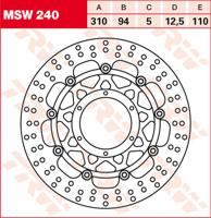 TRW Remschijf, remschijven voor de moto, MSW240