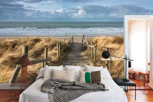 Vlies fotobehang Zicht op de Noordzee