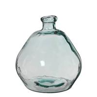 Mica Decorations Organic Glazen Fles - H50 x Ø45 cm - Transparant