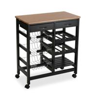 Groentetrolley Versa BK Hout MDF (37 x 76 x 66 cm)