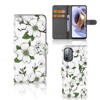 Motorola Moto G31 | G41 Hoesje Dogwood Flowers | Portemonnee hoesje