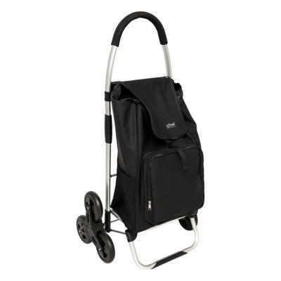 Boodschappentrolley Market - polyester - 52 x 40 x 100 cm - 36 liter - extra groot