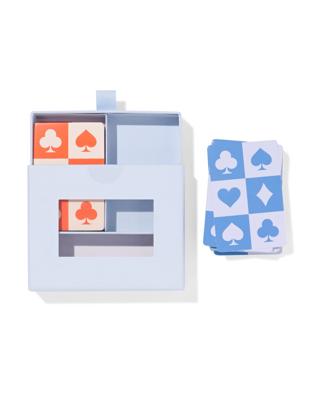 HEMA Speelkaarten 13x10cm blauw/oranje - 2 stuks