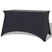 VidaXL Tafelhoes stretch antraciet 183x76x74 cm 2 st VidaXL Tafelhoes stretch antraciet 183x76x74 cm 2 st