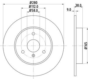Remschijf 8DD355127411