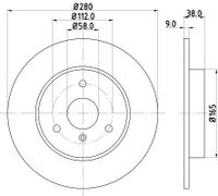 Remschijf 8DD355127411
