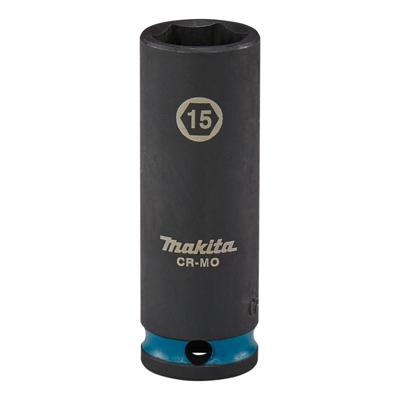 Makita E-16324 Impact Black Krachtdop 3/8" lang | 15 mm