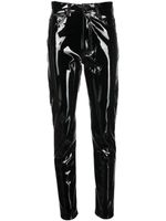 Philipp Plein pantalon de moto à taille haute - Noir - thumbnail