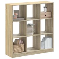 Boekenkast 102x32x108 cm bewerkt hout sonoma eikenkleurig