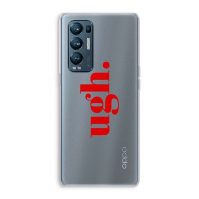 Ugh: Oppo Find X3 Neo Transparant Hoesje