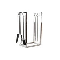Houtblok standaard DKD Home Decor 30 x 20 x 60 cm Roestvrij staal Houtblok standaard DKD Home Decor 30 x 20 x 60 cm Roestvrij staal