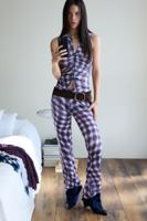 Vintage flare broek - BLUE - XL