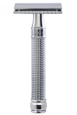 Edwin Jagger double edge safety razor Laser 3D Diamond chroom