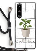 Kamerplant op vensterruit: Sony Xperia 1 III Transparant Hoesje met koord