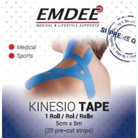 Emdee Kinesiologie Tape Kinesio Tape 20 Pre-Cut Strips