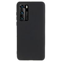 Anti-Vingerafdruk Mat Huawei P40 TPU Hoesje - Zwart