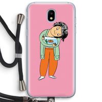 Visknuffel: Samsung Galaxy J5 (2017) Transparant Hoesje met koord