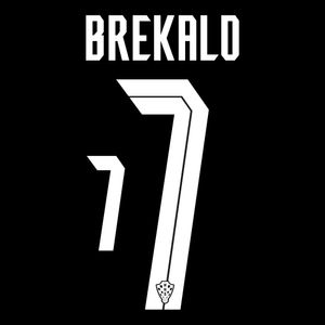 Brekalo 7 (Officiële Kroatië Away Bedrukking 2020-2021)
