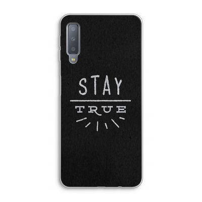 Stay true: Samsung Galaxy A7 (2018) Transparant Hoesje