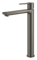 Opzetwastafelmengkraan GROHE Lineare New Xl-Size Gladde Body Hard Graphite Geborsteld