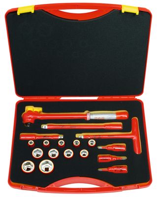 Friedrich 18-Delige Gereedschapset met 1/2'' Momentsleutel 1000V VDE