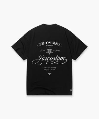 Jorcustom Handscript Loose Fit T-Shirt Heren Zwart - Maat L - Kleur: Zwart | Soccerfanshop