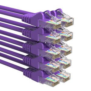 Cat 5e - U/UTP - Netwerkkabel - Patchkabel - Internetkabel - 1 Gbps - 30 meter - Paars - Allteq