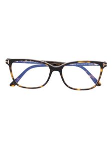 TOM FORD Eyewear lunettes de vue à monture carrée - Marron