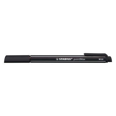 Stabilo pointmax - hardtip fineliner - zwart (488/46)