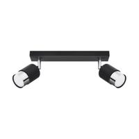 Plafondlamp NERO 2 zwart/chroom