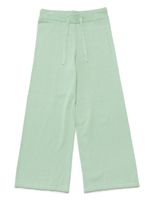 MM6 Maison Margiela Kids pantalon ample en maille - Vert MM6 Maison Margiela Kids pantalon ample en maille - Vert