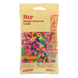 Hama Strijkkralenmix 1 Neon (051), 1000st.